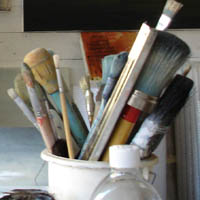 Brushes In The Studio